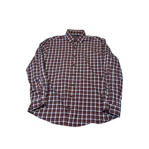 Brook Taverner Luxury Shirtmakers Mens XL 35 Plaid Cotton Tailored Fit Shirt